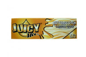 Juicy Jay's ochucené krátké papírky, Butterscotch, 32ks/bal.